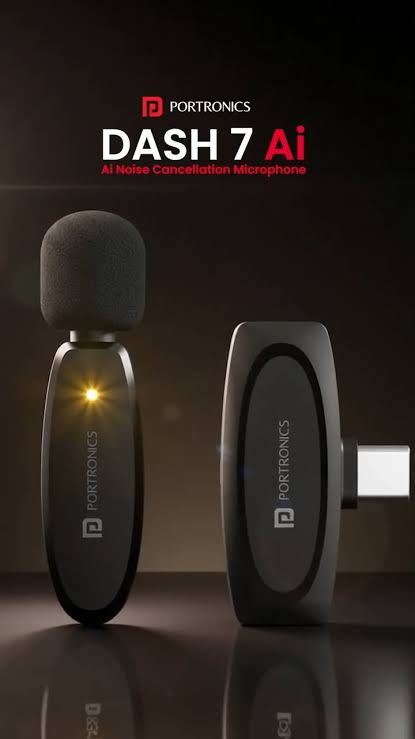 Portronics Dash 7 Ai Type C Wireless Microphone With Ai Features