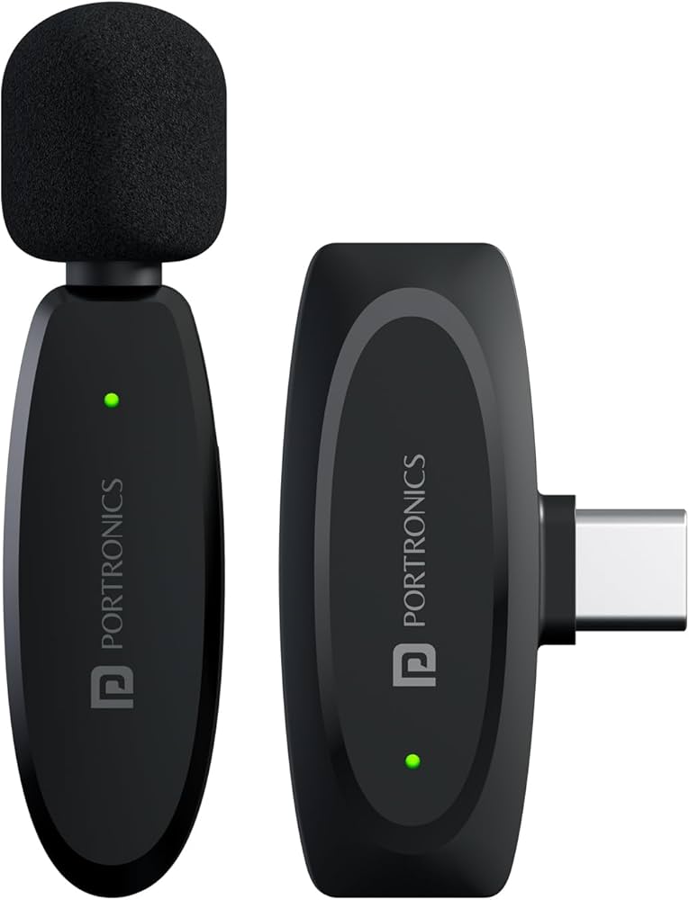 Portronics Dash 7 Ai Type C Wireless Microphone With Ai Features
