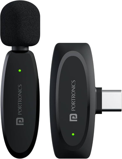 Portronics Dash 7 Ai Type C Wireless Microphone With Ai Features