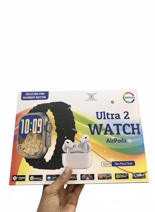 10 in 1 Combo Ultra 2 Watch With Airpods